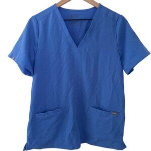 Like new, Figs ceil blue CASMA two pocket top